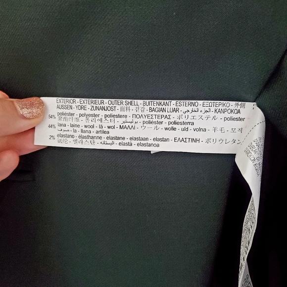 Zara Asymmetrical Green Blazer- Small - Picture 10 of 10